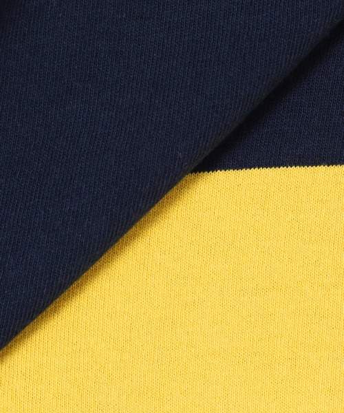 JOURNAL STANDARD relume(ジャーナルスタンダード レリューム)の「オーバーサイズ ボーダーラガーバンドカラーシャツ(Tシャツ/カットソー・メンズ・ネイビー/イエロー/グリーン/ボルドー・MEDIUM/LARGE)」の20枚目の写真