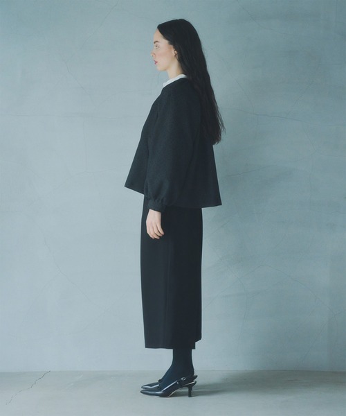 WHYTO.（ホワイト）の「「WHYTO. / ホワイト」Tuck trouser（その他パンツ・レディース・ブラック/ネイビー・38/36）」の4枚目の写真