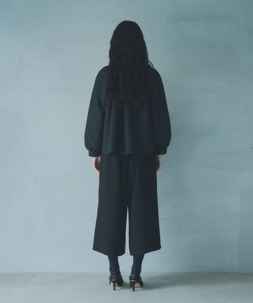 WHYTO.（ホワイト）の「「WHYTO. / ホワイト」Tuck trouser（その他パンツ・レディース・ブラック/ネイビー・38/36）」の5枚目の写真