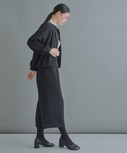 WHYTO.（ホワイト）の「「WHYTO. / ホワイト」Tuck trouser（その他パンツ・レディース・ブラック/ネイビー・38/36）」の12枚目の写真
