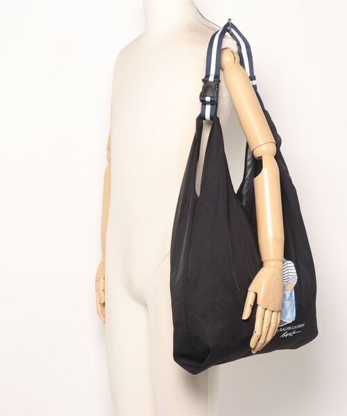 POLO RALPH LAUREN（ポロ ラルフ ローレン）の「ベルト付きレインバッグ　”POLO フレンチベア"（ショルダーバッグ・レディース・ブラック/ベージュ/ネイビー・FREE）」の7枚目の写真