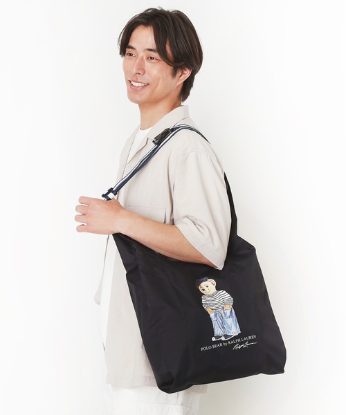 ベルト付きレインバッグ ”POLO フレンチベア'（ショルダーバッグ