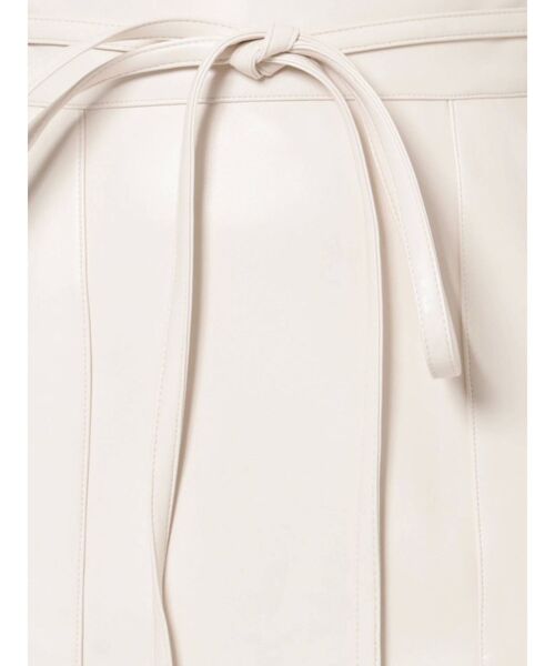 MERCURYDUO（マーキュリーデュオ）の「ハイウエストフェイクレザースカート（スカート・レディース・ブラウン/アイボリー・SMALL/MEDIUM）」の12枚目の写真