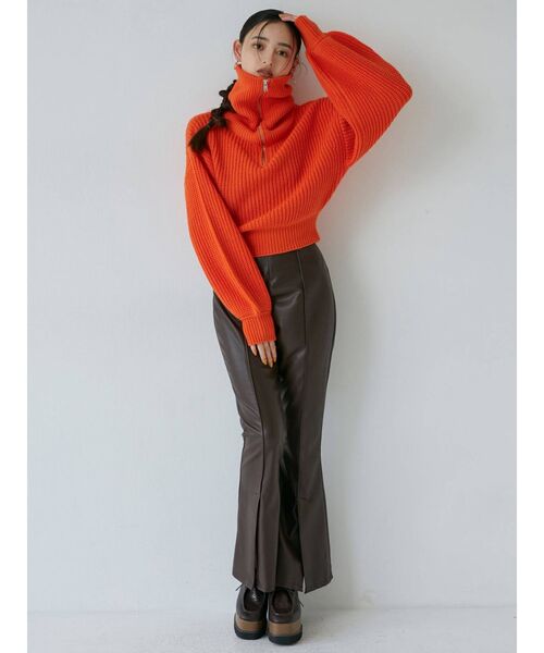 MURUA（ムルーア）の「レースアップウェッジシューズ（ローファー・レディース・ブラック/ブラウン/カーキ・35/36/37）」の13枚目の写真