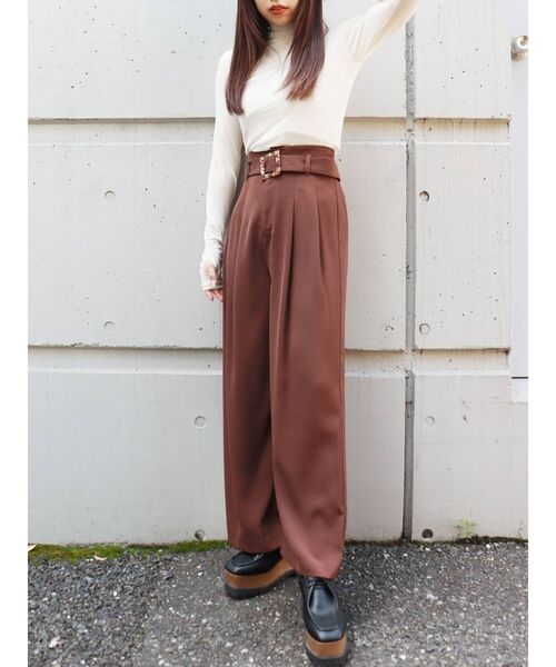 MURUA（ムルーア）の「レースアップウェッジシューズ（ローファー・レディース・ブラック/ブラウン/カーキ・35/36/37）」の12枚目の写真