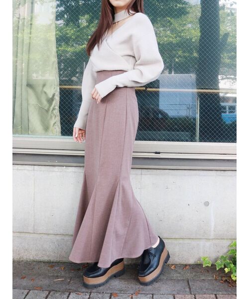 MURUA（ムルーア）の「レースアップウェッジシューズ（ローファー・レディース・ブラック/ブラウン/カーキ・35/36/37）」の9枚目の写真