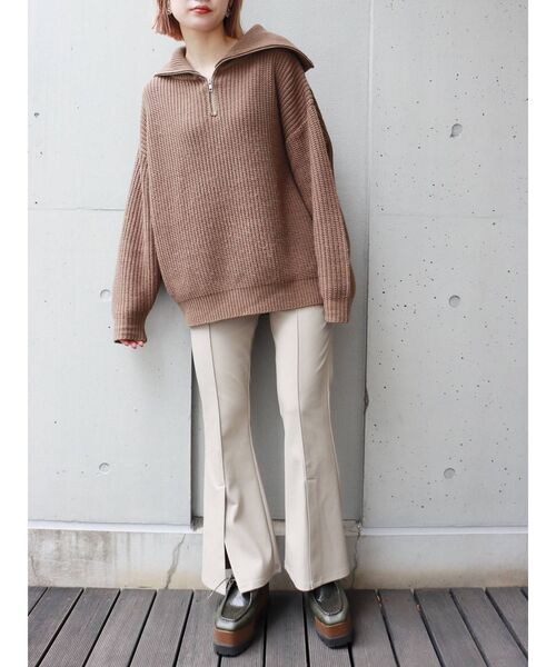 MURUA（ムルーア）の「レースアップウェッジシューズ（ローファー・レディース・ブラック/ブラウン/カーキ・35/36/37）」の18枚目の写真