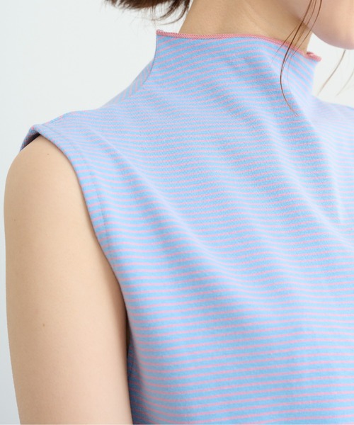 FREE'S MART（フリーズマート）の「細ボーダーノースリーブカットソー（Tシャツ/カットソー・レディース・ブラック系その他/ブルー系その他/ホワイト系その他・FREE）」の7枚目の写真