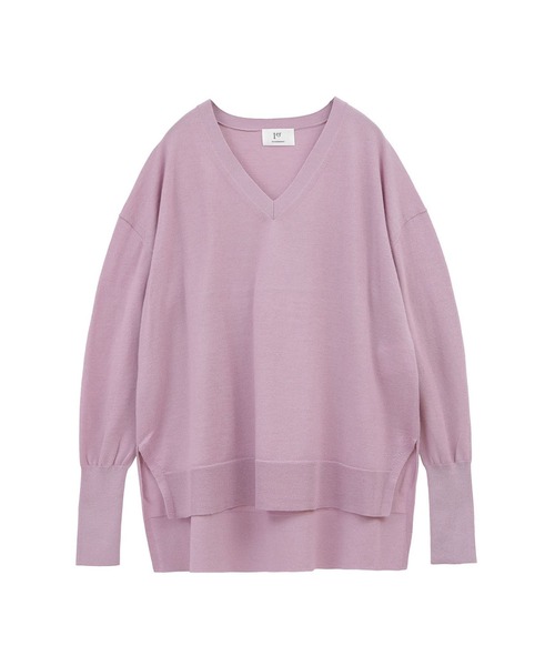 【美品】  1er Arrondissement / プルミエ アロンディスモン | ウォッシャブル ウール Vネック プルオーバー ニット  | F | Pink | レディース 1er Arrondissement（プルミエアロンディスモン）の「【新色入荷