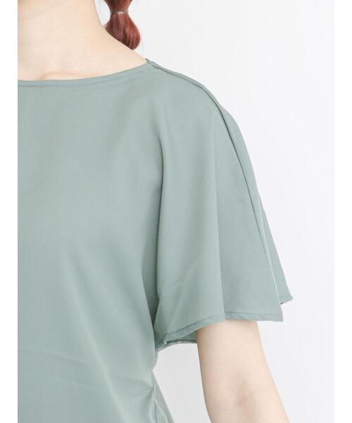 Te chichi TERRASSE（テチチテラス）の「後ろねじりブラウス（シャツ/ブラウス・レディース・ブラック/オフホワイト/グリーン・ﾌﾘ-）」の16枚目の写真