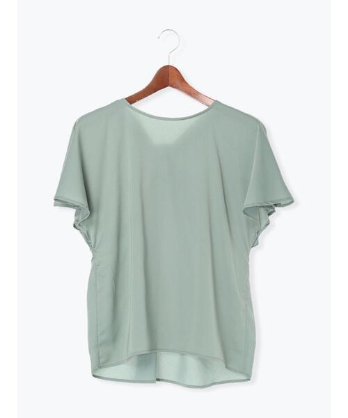 Te chichi TERRASSE（テチチテラス）の「後ろねじりブラウス（シャツ/ブラウス・レディース・ブラック/オフホワイト/グリーン・ﾌﾘ-）」の17枚目の写真