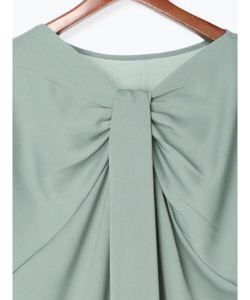 Te chichi TERRASSE（テチチテラス）の「後ろねじりブラウス（シャツ/ブラウス・レディース・ブラック/オフホワイト/グリーン・ﾌﾘ-）」の22枚目の写真