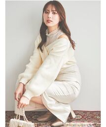 dazzlin | チュールレイヤードカシュクールニット(ニット/セーター)