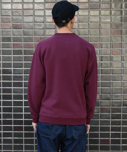 Johnbull（ジョンブル）の「ビッグワッフルクルーネックカットソー（Tシャツ/カットソー・メンズ・ブラック/オリーブ/ホワイト/ボルドー/ベージュ/ネイビー・SMALL/MEDIUM/LARGE）」の13枚目の写真