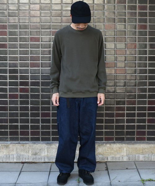 Johnbull（ジョンブル）の「ビッグワッフルクルーネックカットソー（Tシャツ/カットソー・メンズ・ブラック/オリーブ/ホワイト/ボルドー/ベージュ/ネイビー・SMALL/MEDIUM/LARGE）」の10枚目の写真