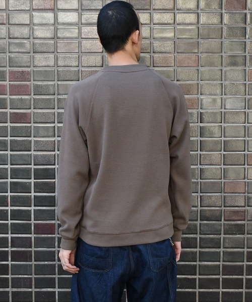 Johnbull（ジョンブル）の「ビッグワッフルクルーネックカットソー（Tシャツ/カットソー・メンズ・ブラック/オリーブ/ホワイト/ボルドー/ベージュ/ネイビー・SMALL/MEDIUM/LARGE）」の17枚目の写真