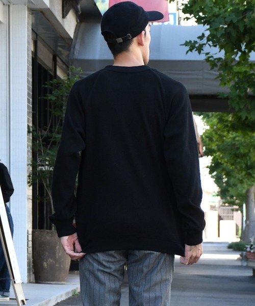 Johnbull（ジョンブル）の「ビッグワッフルクルーネックカットソー（Tシャツ/カットソー・メンズ・ブラック/オリーブ/ホワイト/ボルドー/ベージュ/ネイビー・SMALL/MEDIUM/LARGE）」の21枚目の写真