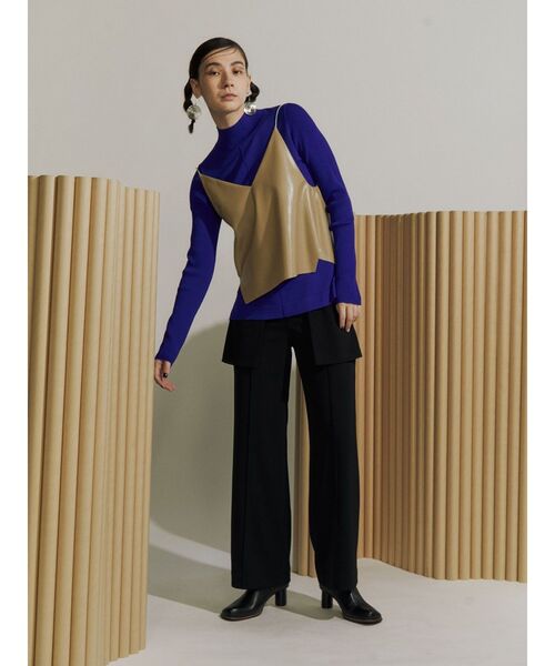 UN3D.（アンスリード）の「アウトポケットタックパンツ（その他パンツ・レディース・ブラック/ベージュ/カーキ・36/38）」の12枚目の写真