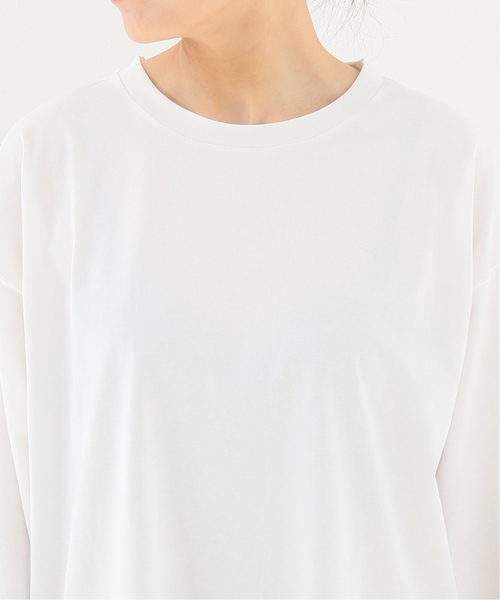 Spick & Span(スピックアンドスパン)の「≪追加≫サイロプレミアムオーバーロングT2◆(Tシャツ/カットソー・レディース・ホワイト/ベージュ・FREE)」の10枚目の写真