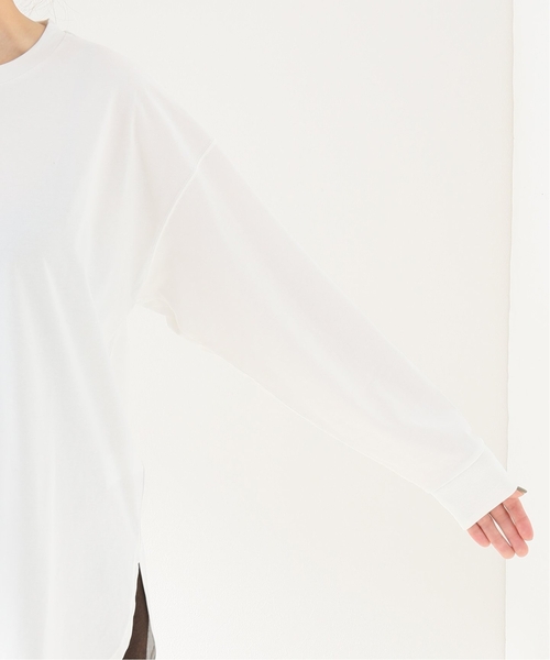 Spick & Span(スピックアンドスパン)の「≪追加≫サイロプレミアムオーバーロングT2◆(Tシャツ/カットソー・レディース・ホワイト/ベージュ・FREE)」の12枚目の写真