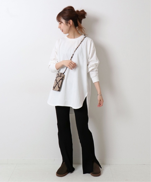 Spick & Span(スピックアンドスパン)の「≪追加≫サイロプレミアムオーバーロングT2◆(Tシャツ/カットソー・レディース・ホワイト/ベージュ・FREE)」の21枚目の写真