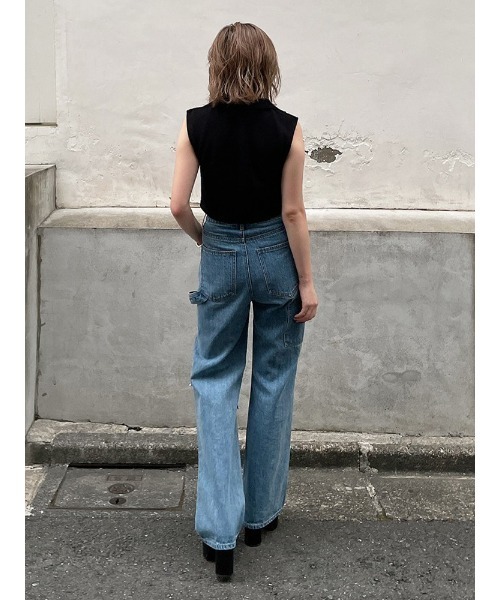 ENVYM（アンビー）の「ハーフＺＩＰＮ／Ｓ　ＴＯＰＳ（Tシャツ/カットソー・レディース・ホワイト/ブラック・FREE）」の8枚目の写真