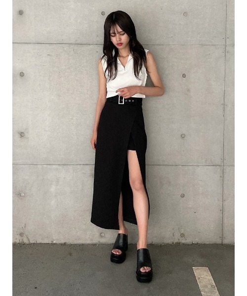 ENVYM（アンビー）の「ハーフＺＩＰＮ／Ｓ　ＴＯＰＳ（Tシャツ/カットソー・レディース・ホワイト/ブラック・FREE）」の12枚目の写真