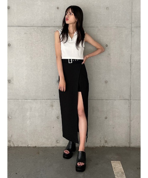 ENVYM（アンビー）の「ハーフＺＩＰＮ／Ｓ　ＴＯＰＳ（Tシャツ/カットソー・レディース・ホワイト/ブラック・FREE）」の13枚目の写真