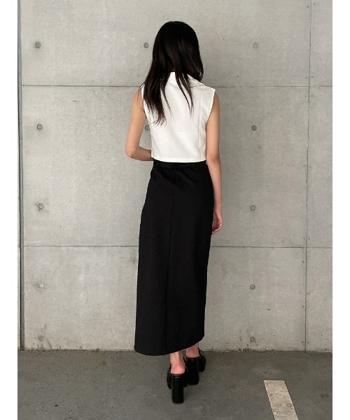 ENVYM（アンビー）の「ハーフＺＩＰＮ／Ｓ　ＴＯＰＳ（Tシャツ/カットソー・レディース・ホワイト/ブラック・FREE）」の14枚目の写真