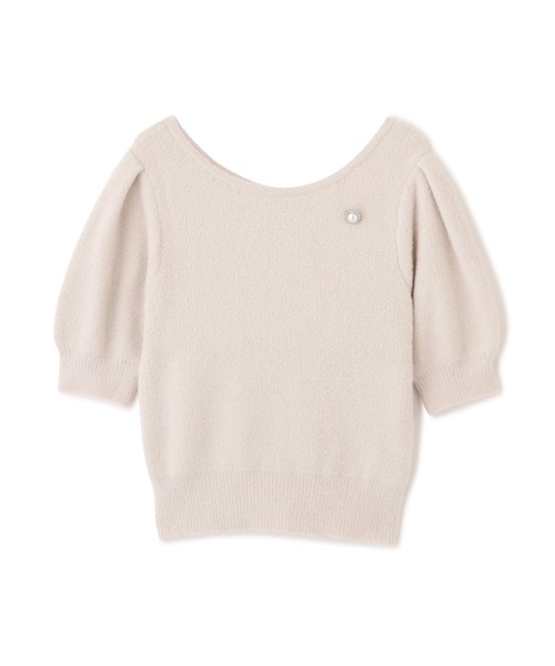 PROPORTION BODY DRESSING（プロポーションボディドレッシング）の「＜Ｅ＞ブローチ付きパフスリーブフェザーニット / 1212275800（ニット/セーター・レディース・オフホワイト/ダークグレー・FREE）」の13枚目の写真