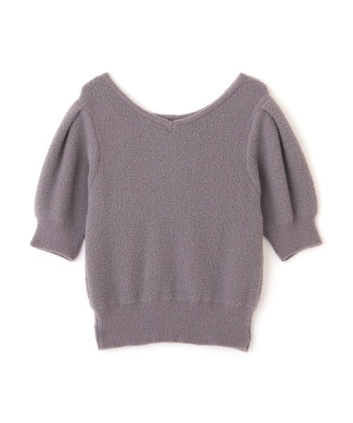 PROPORTION BODY DRESSING（プロポーションボディドレッシング）の「＜Ｅ＞ブローチ付きパフスリーブフェザーニット / 1212275800（ニット/セーター・レディース・オフホワイト/ダークグレー・FREE）」の16枚目の写真