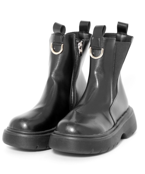 Figments(フィグメンツ)の「ゴアショートブーツ(ブーツ・レディース・ブラック/オフホワイト・SMALL/MEDIUM)」の4枚目の写真