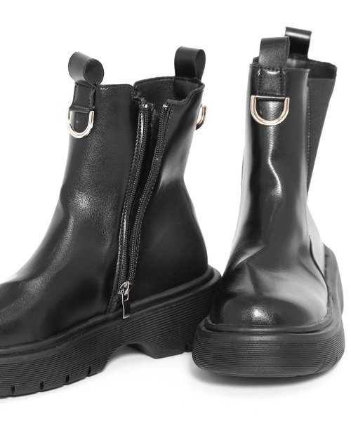 Figments(フィグメンツ)の「ゴアショートブーツ(ブーツ・レディース・ブラック/オフホワイト・SMALL/MEDIUM)」の8枚目の写真