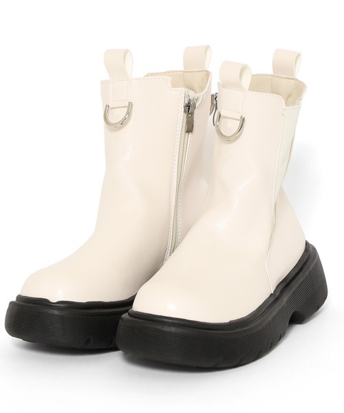 Figments(フィグメンツ)の「ゴアショートブーツ(ブーツ・レディース・ブラック/オフホワイト・SMALL/MEDIUM)」の5枚目の写真