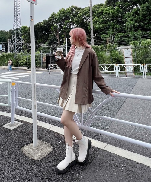 Figments(フィグメンツ)の「ゴアショートブーツ(ブーツ・レディース・ブラック/オフホワイト・SMALL/MEDIUM)」の12枚目の写真