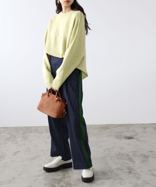GeeRA(ジーラ)の「サイドライン裾スリットパンツ(その他パンツ・レディース・ブラック/ネイビー・SMALL/MEDIUM/LARGE)」の15枚目の写真