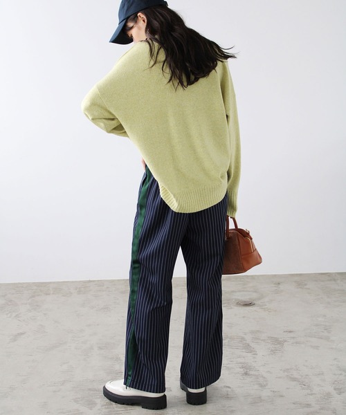 GeeRA(ジーラ)の「サイドライン裾スリットパンツ(その他パンツ・レディース・ブラック/ネイビー・SMALL/MEDIUM/LARGE)」の16枚目の写真