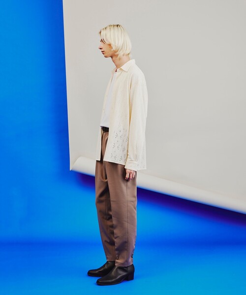 tk.TAKEO KIKUCHI(ティーケータケオキクチ)の「◆ダイヤレース長袖シャツ(シャツ/ブラウス・メンズ・ブラック/アイボリー・01/02/03)」の13枚目の写真