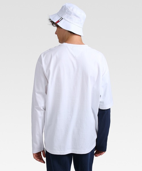 tommy jeans(トミー ジーンズ)の「ライナーロゴロングスリーブスケートTシャツ(Tシャツ/カットソー・メンズ・ホワイト/ブラック・SMALL/MEDIUM/LARGE/X-LARGE/X-SMALL)」の3枚目の写真
