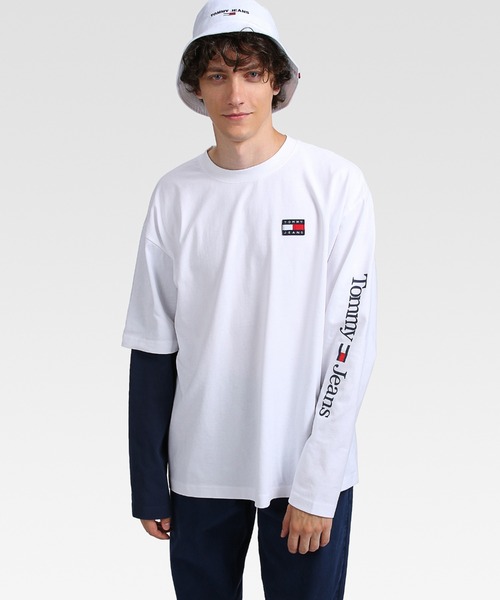 tommy jeans(トミー ジーンズ)の「ライナーロゴロングスリーブスケートTシャツ(Tシャツ/カットソー・メンズ・ホワイト/ブラック・SMALL/MEDIUM/LARGE/X-LARGE/X-SMALL)」の15枚目の写真