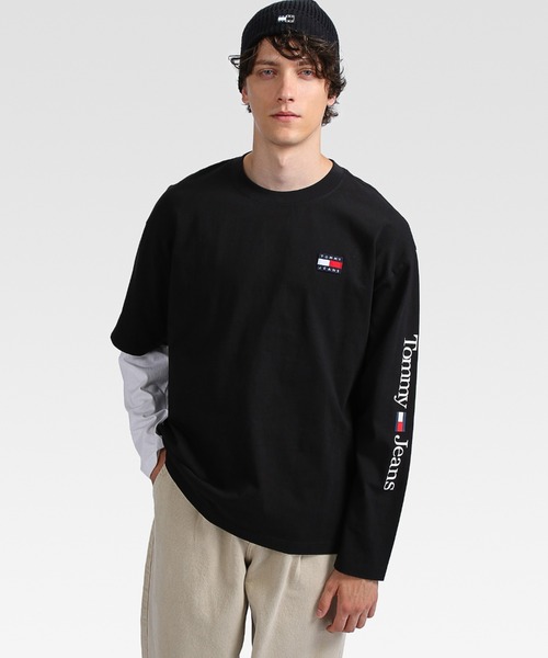 tommy jeans(トミー ジーンズ)の「ライナーロゴロングスリーブスケートTシャツ(Tシャツ/カットソー・メンズ・ホワイト/ブラック・SMALL/MEDIUM/LARGE/X-LARGE/X-SMALL)」の16枚目の写真