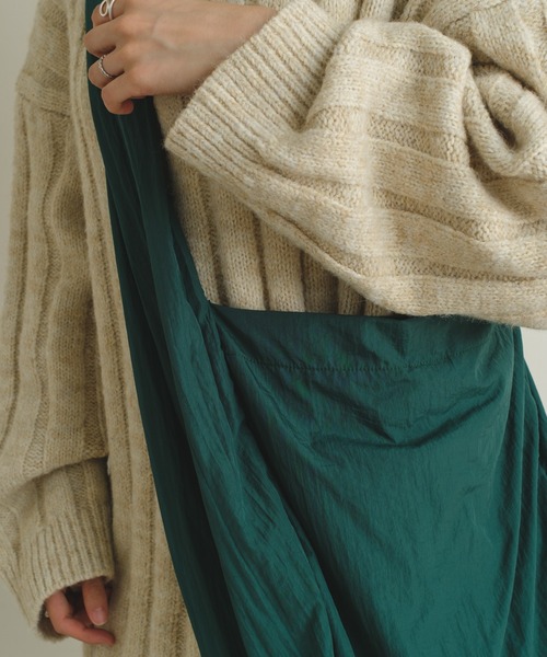 Kastane(カスタネ)の「【新色追加】ナイロントートBAG(ショルダーバッグ・レディース・ベージュ/ブラック/グリーン/オレンジ/ブラウン/アイボリー/ミント・FREE/0)」の22枚目の写真