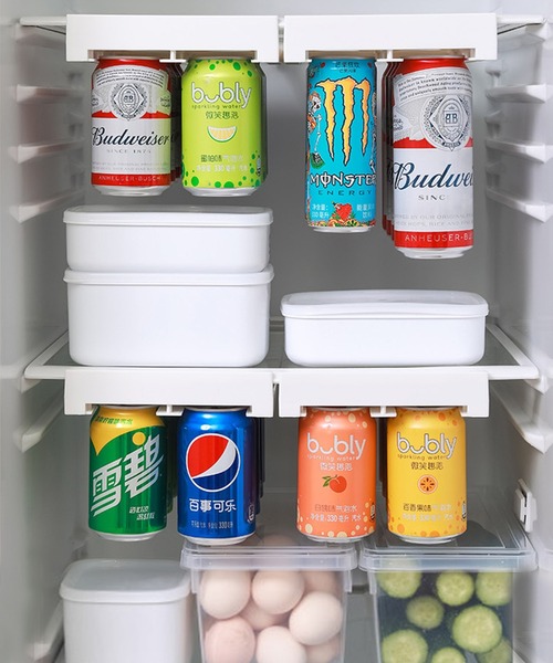 吊り下げ式収納缶ストッカー スライド式（キッチンツール