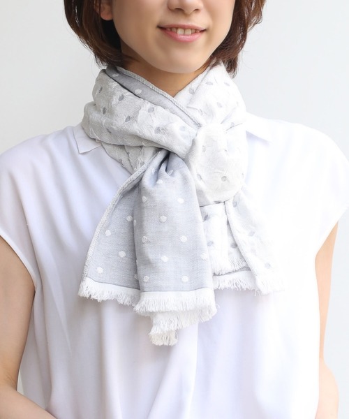 sankyo shokai(サンキョウショウカイ)の「接触冷感UVカットひんやりストール(アウトドアグッズ・レディース・ベージュ/パープル/ブルー/グレー系/グレー系1/ネイビー系/ネイビー系1・FREE)」の2枚目の写真