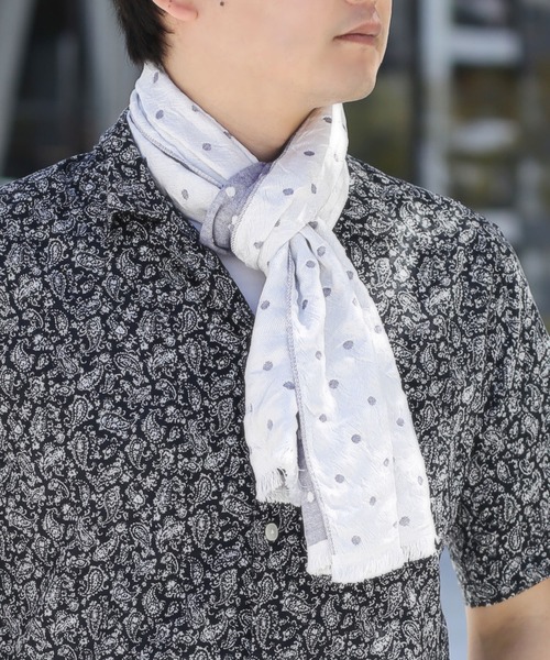 sankyo shokai(サンキョウショウカイ)の「接触冷感UVカットひんやりストール(アウトドアグッズ・レディース・ベージュ/パープル/ブルー/グレー系/グレー系1/ネイビー系/ネイビー系1・FREE)」の6枚目の写真