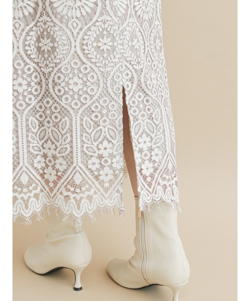 Te chichi（テチチ）の「コードレースタイトスカート（スカート・レディース・オフホワイト/ブルー/チャコール・MEDIUM/SMALL）」の11枚目の写真