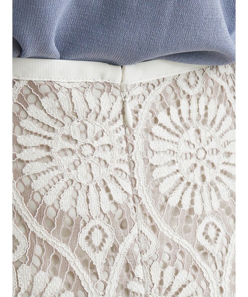 Te chichi（テチチ）の「コードレースタイトスカート（スカート・レディース・オフホワイト/ブルー/チャコール・MEDIUM/SMALL）」の12枚目の写真