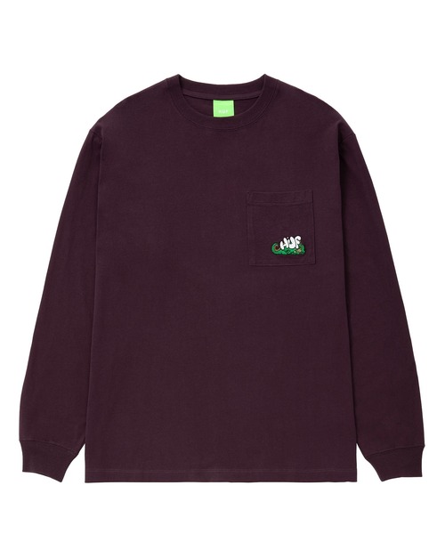 HUF(ハフ)の「MAGIC DRAGON POCKET LS TEE / HUF ロングスリーブ ポケットTシャツ(Tシャツ/カットソー・メンズ・ホワイト/ブラック/ベージュ系その他/ワイン・MEDIUM/LARGE/X-LARGE/XX-LARGE/SMALL)」の4枚目の写真