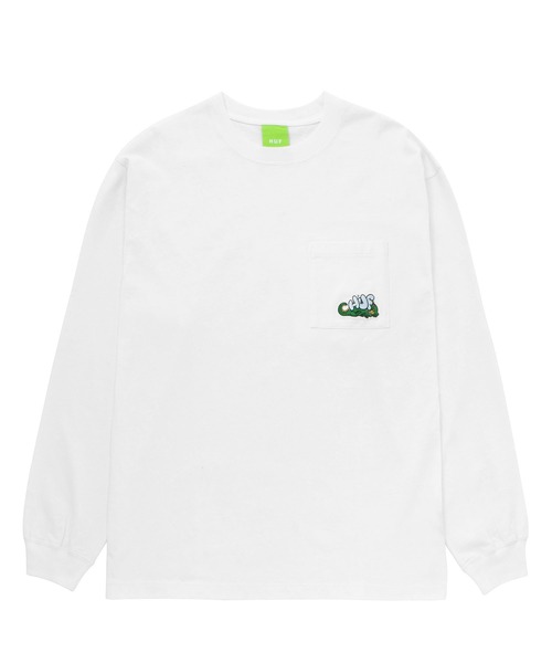 HUF(ハフ)の「MAGIC DRAGON POCKET LS TEE / HUF ロングスリーブ ポケットTシャツ(Tシャツ/カットソー・メンズ・ホワイト/ブラック/ベージュ系その他/ワイン・MEDIUM/LARGE/X-LARGE/XX-LARGE/SMALL)」の11枚目の写真