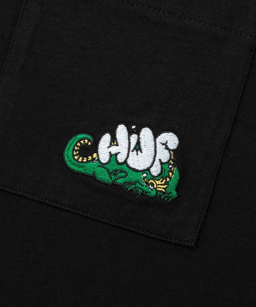 HUF(ハフ)の「MAGIC DRAGON POCKET LS TEE / HUF ロングスリーブ ポケットTシャツ(Tシャツ/カットソー・メンズ・ホワイト/ブラック/ベージュ系その他/ワイン・MEDIUM/LARGE/X-LARGE/XX-LARGE/SMALL)」の18枚目の写真